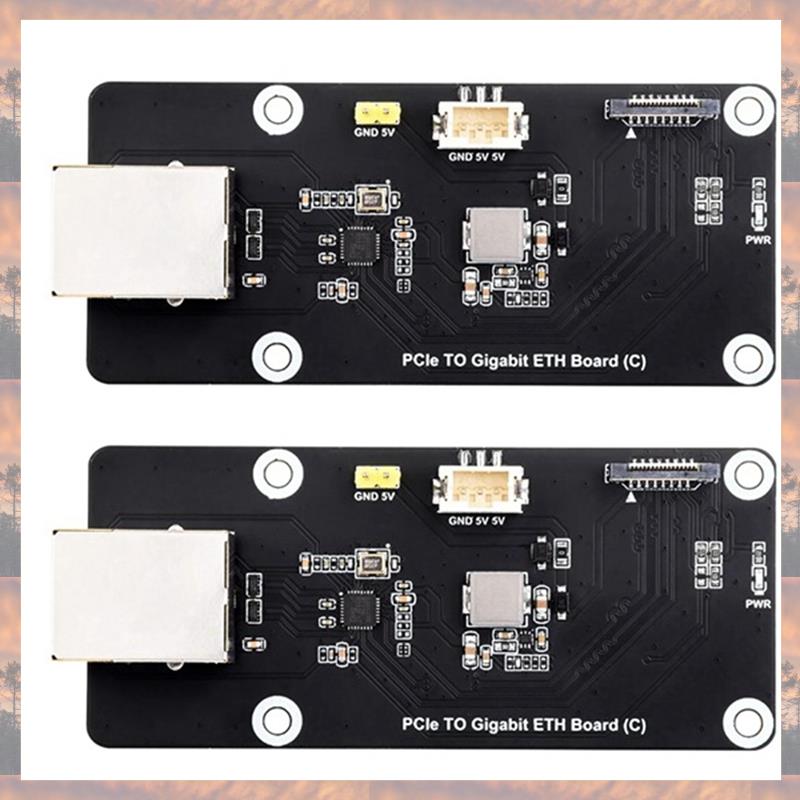 For 5 PCIe to Gigabit ETH Adapter Board Supports RPi OS Driver-Free for PCIe to Gigabit ETH Board Easy to Use