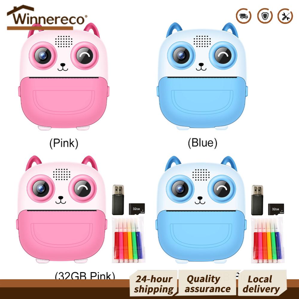 [Winnereco Flagship Mall]กล้องดิจิตอลสีสันสดใสพร้อมพิมพ์ความร้อนและภาพ HD 6 in 1 ขนาดกะทัดรัดสำหรับเด็กและมือใหม่ ราคา 699 บาท*ส่งฟรี