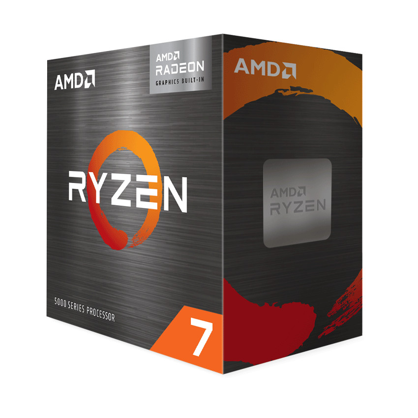 Bộ vi xử lý AMD Ryzen 7 5700G / 3.8GHz Boost 4.6GHz / 8 nhân 16 luồng / 16MB / AM4 – Chính Hãng
