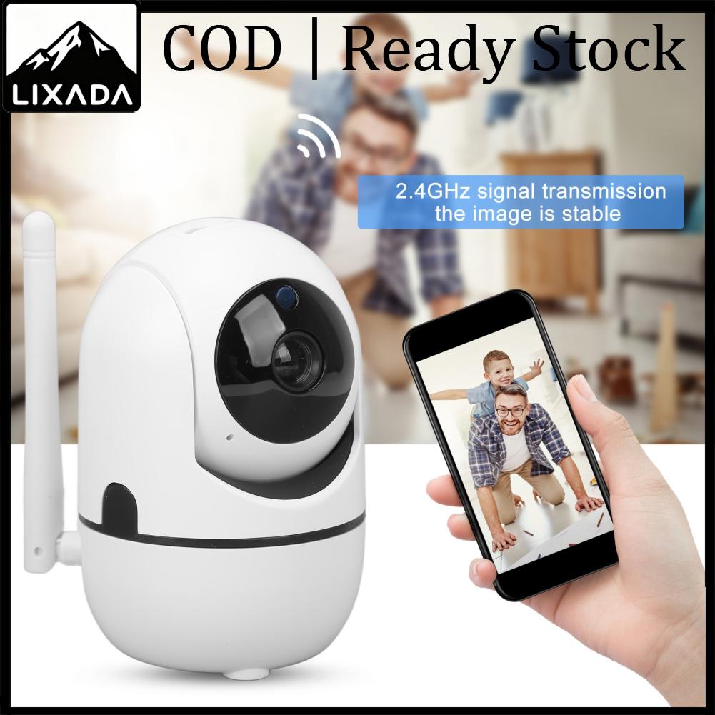 LIXADA กล้องเฝ้าระวัง HD โลหะ 2.4GHz 1MP 720P กล้องรักษาความปลอดภัย USB ชาร์จภาพเสถียรลำโพงในตัวพร้อมไฟอินฟราเรด Night Vision สำหรับประตูหน้า ราคา 455 บาท*ส่งฟรี