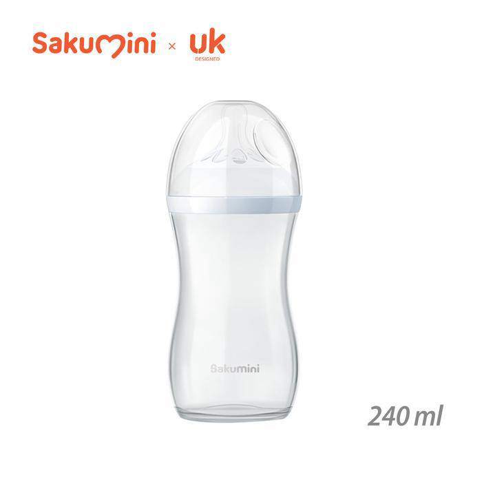 Sakumini Baby Natural Milk Feeding Bottle Botol Susu Bayi Newborn Dot Wideneck Orthodontic Anti Tersedak