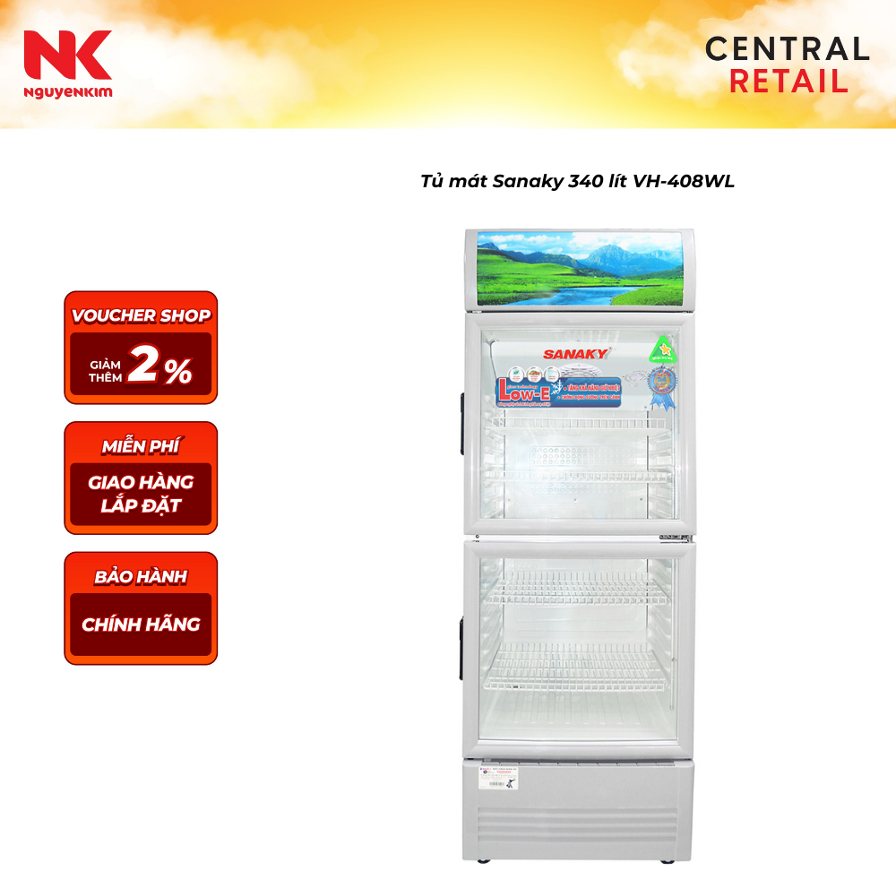 Tủ mát Sanaky 340 lít VH-408WL