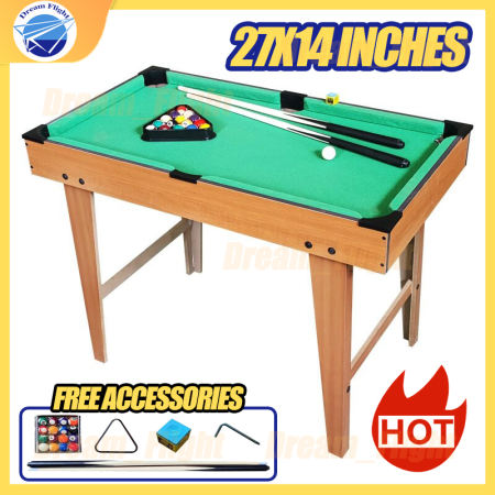 Kids Mini Billiard Table Set for Taco Billiards Home, 27x14"