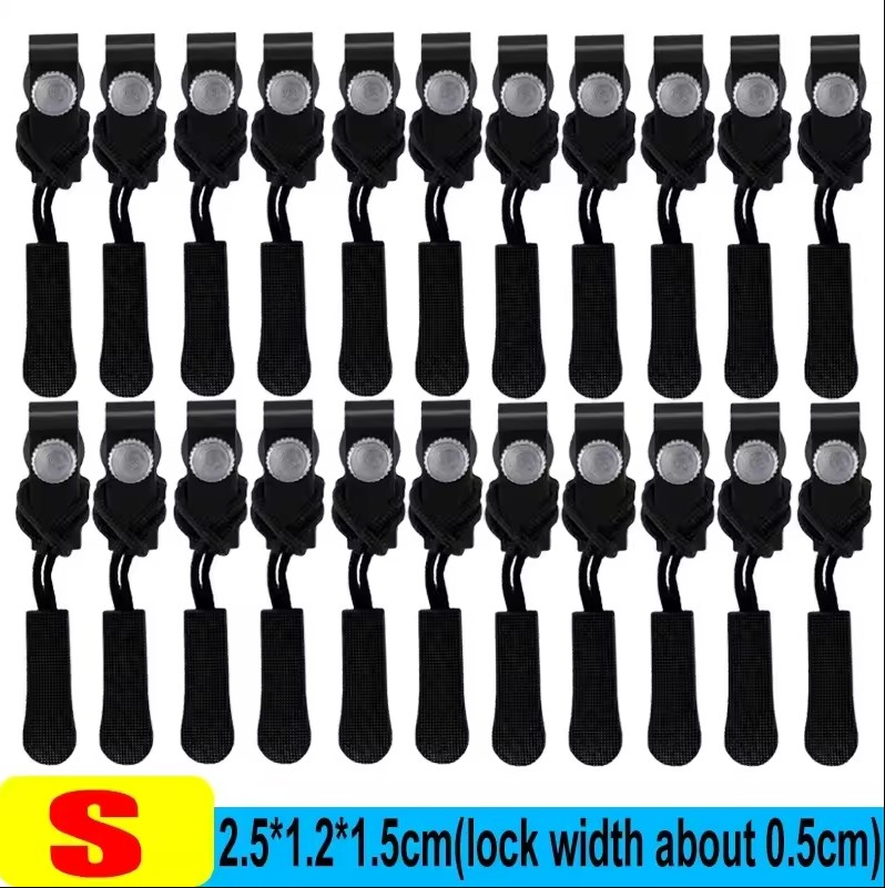 🔥Hot🔥50-1 Pcs Zipper Repair Kit Universal Instant Zipper Repair Replacement Zippers Sliding Teeth Rescue Zippers Head 3 Different Sies