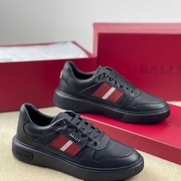 bally รองเท้าผู้ชาย สไตล์เกาหลี ฤดูร้อน ระบายอากาศได้ รองเท้าผ้าใบหนา รองเท้าหนังแท้ รองเท้ากีฬาอเนกประสงค์ ราคา 6,552 บาท*ส่งฟรี