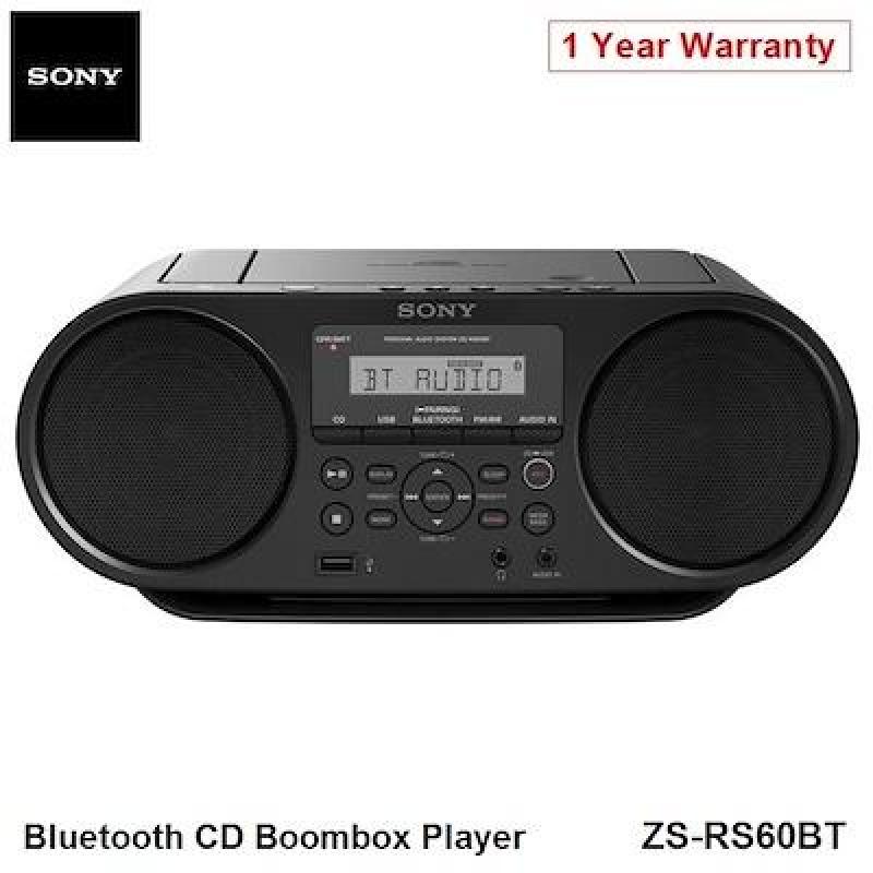Sony ZS-RS60BT Portable Bluetooth CD Boombox MP3 Music USB AM FM Tuner Player Speaker Singapore
