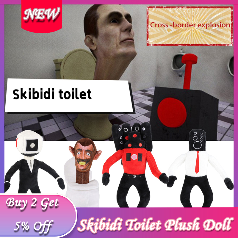 Skibidi Toilet Man Plush Doll Stuffed Game Cartoon Camera Man Vs