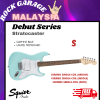Squier Debut Series Stratocaster Electric Guitar Laurel FB Daphne Blue