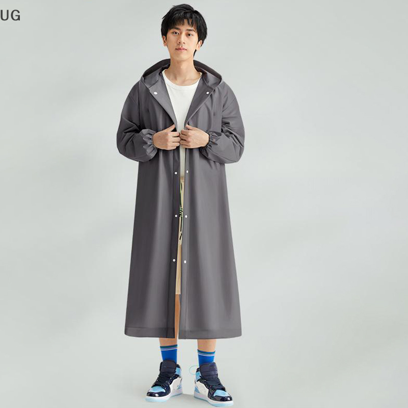 UG Áo Mưa Dài không thấm nước cho phụ nữ và nam giới áo mưa trùm đầu đi bộ leo núi câu cá dày Poncho thiết bị mưa ngoài trời