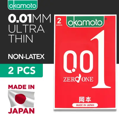 Okamoto 001 0.01 Polyurethane Condoms Pack of 2s