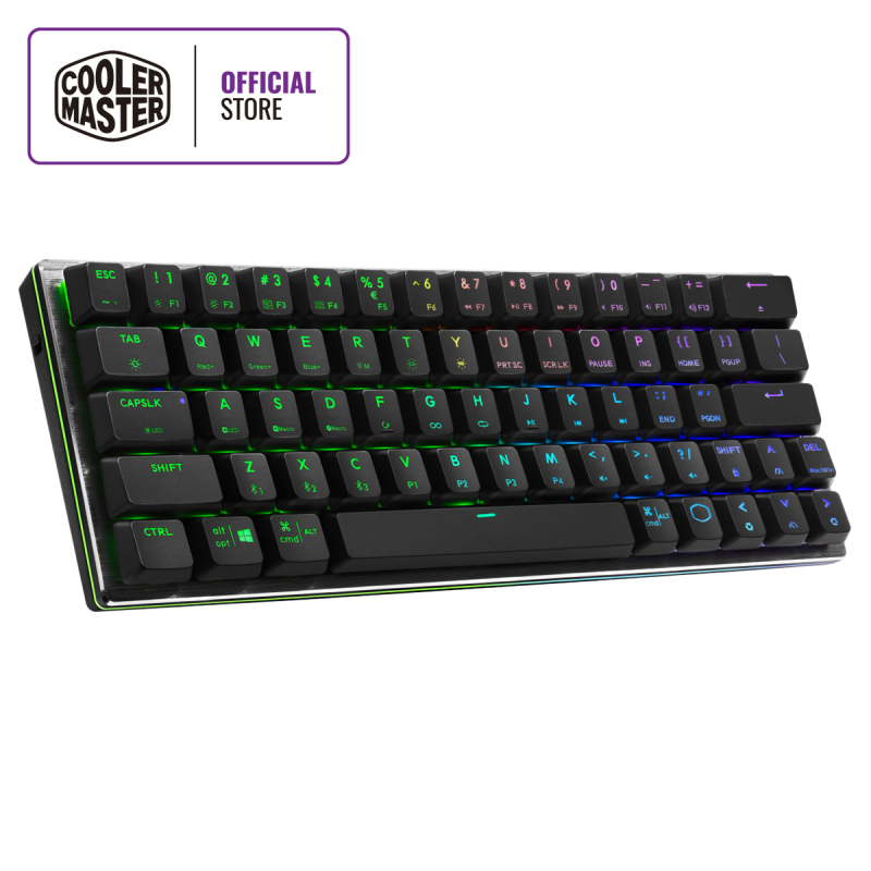 Cooler Master SK622 Wireless 60% Mechanical Keyboard, Low Profile Switches, RGB Backlighting, Ergonomic Keycaps, Brushed Aluminum Design, Multiple OS Support Singapore