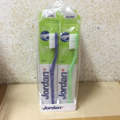 [Set of 12 Toothbrushes] Jordan Classic Hard Bristle Toothbrush