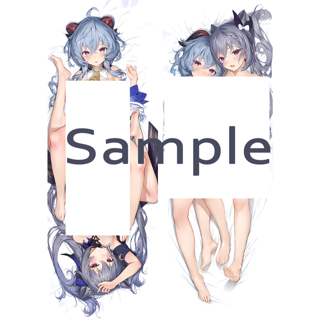 Genshin Impact Ganyu Keqing Dakimakura 2WAY Hing Cơ thể Gối Trường hợp Anime Otaku Gối Trường hợp Gi