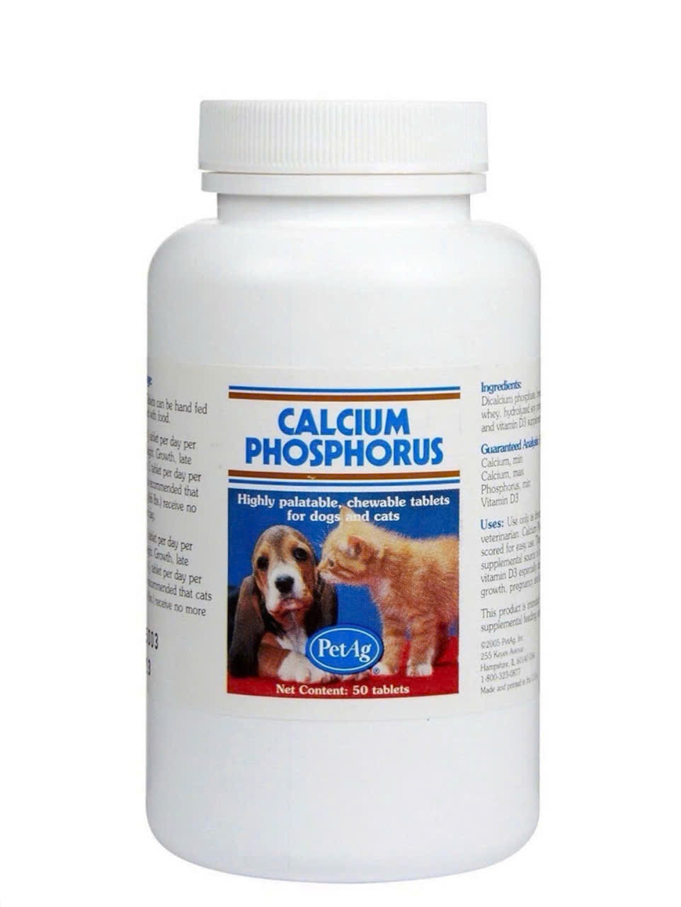  Calcium Phosphorus Mỹ - Thuốc bổ sung canxi cho chó mèo  Hộp 50 viên  Mewisc Pet Shop 