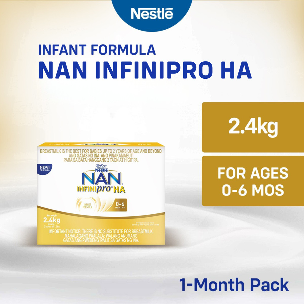 NAN INFINIPRO HA One Infant Formula Milk Powder for 0-6 Months Old 2.4kg
