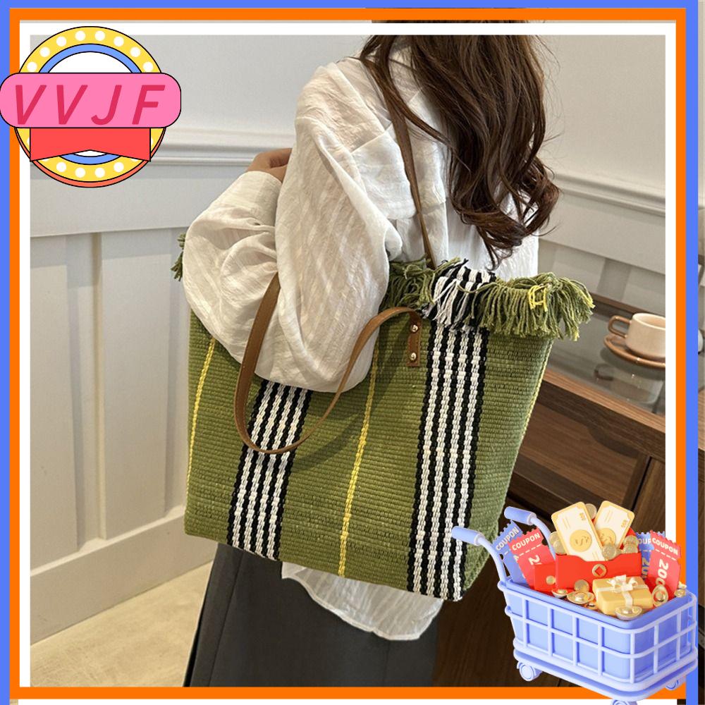 VVGF Vải bố Túi tote Cầm tay Sức chứa lớn Túi xách Thường ngày Túi đi làm Dành cho Nữ