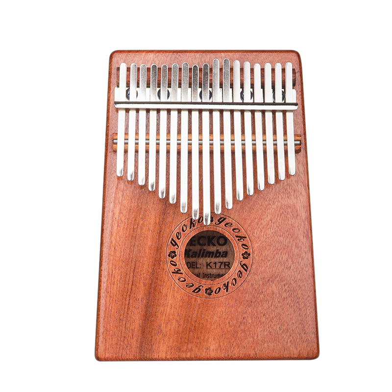 GECKO 17 Key K17R Kalimba Veneer Thumb Piano Finger Percussion Music Instruments for Kids Adult Gift