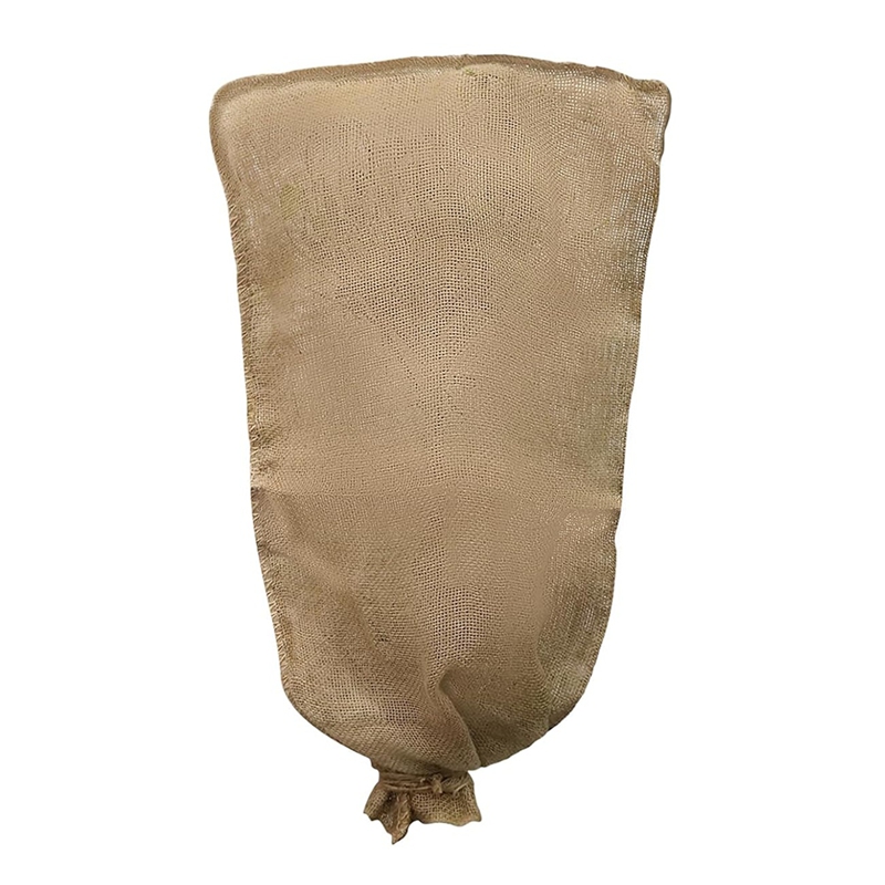 (TENK) 2PCS Winter Burlap Plant Cover Bag with Drawstring Cold Freeze Protection Cover Bags Tree Freeze Blanket for Outdoor