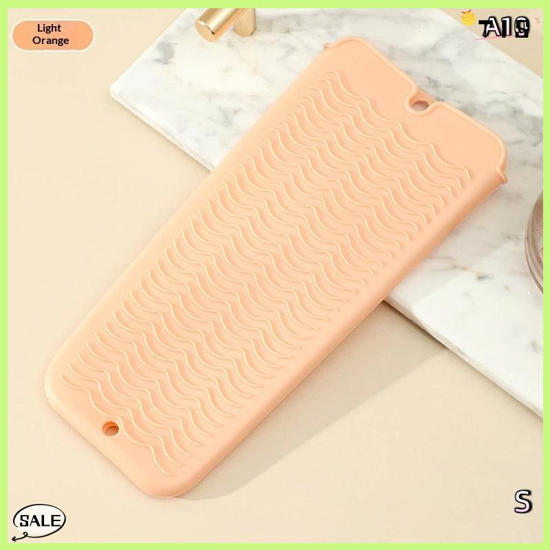 Follow Get New【TIS】 1pcs Silicone chịu nhiệt Pad Pouch lưu trữ túi cách nhiệt Mat cho máy ép tóc nhiệt uốn thanh Curler Bìa - 2