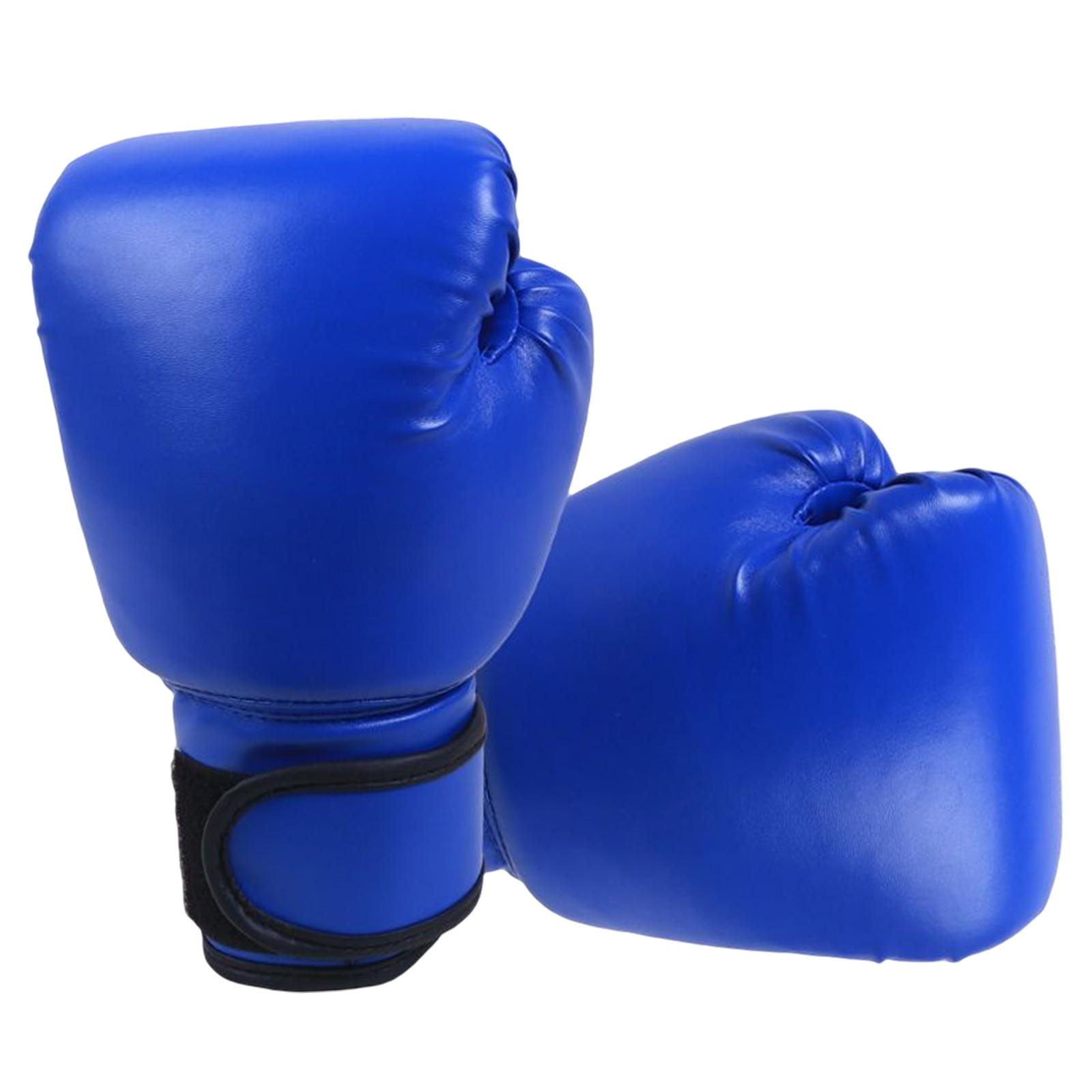 Boxing Gloves boxeo en tailandia Thai Kick Boxing Leather Sparring Heavy Bag Workout MMA Gloves   Adult and Children