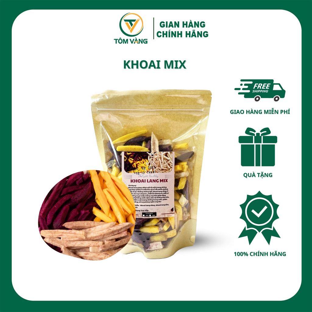 Khoai mix tôm vàng - túi 500g