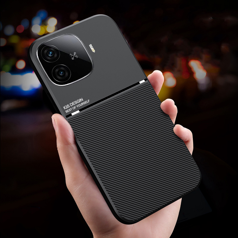 Cho Vivo iqoo Z9 Turbo Neo 10R trường hợp thô chéo Patterned Magnetic silicon mềm da cho Vivo iqoo Neo 10R Z9 Turbo Cover quay lại