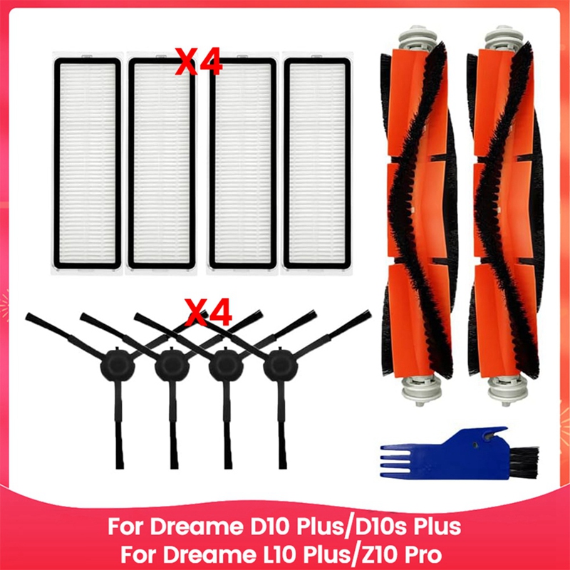 For D10 Plus/D10s Plus for L10 Plus/Z10 Pro Vacuum Cleaner Main Side Brush Hepa Filters