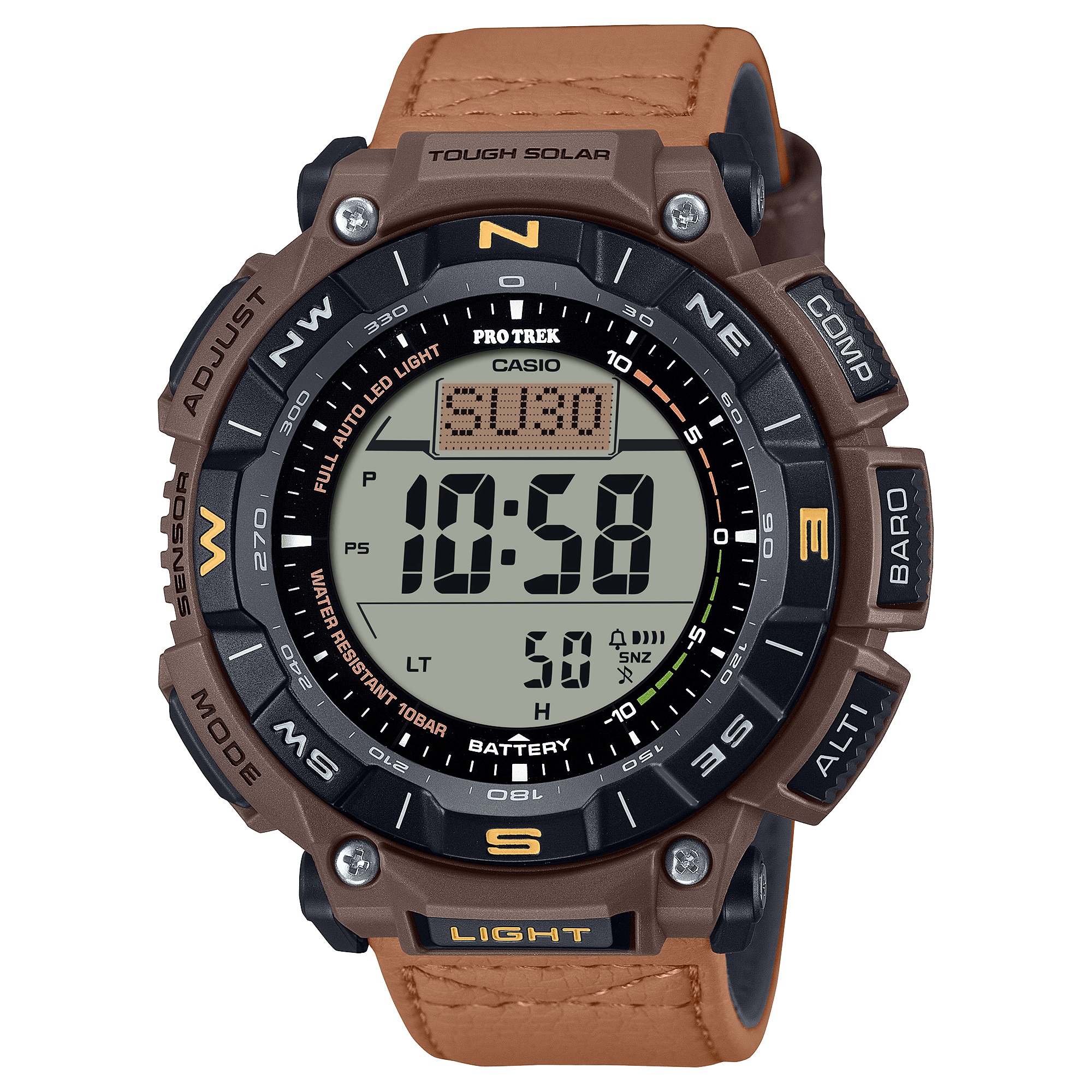 Casio Pro Trek Prw-6900 Solar Powered Outdoor Watch For Men 