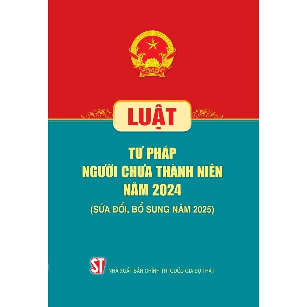 Sách - Luật Tư pháp người chưa thành niên năm 2024 (sửa đổi, bổ sung năm 2025)