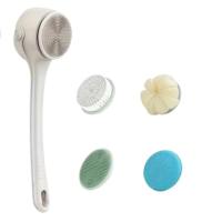 NBANLIKE Chống nước IPX7 Máy chà tắm điện Tay cầm đôi Làm sạch sâu Bàn chải tắm tay cầm dài Dụng cụ phòng tắm Có thể sạc lại Bàn chải tẩ bào chết Hộ gia đình
