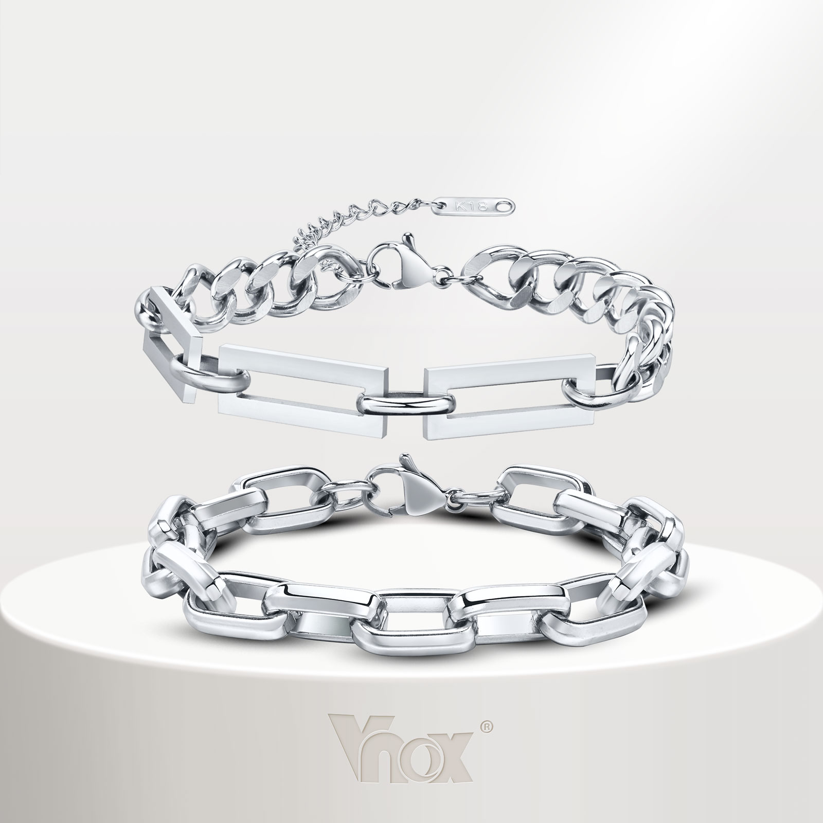 VNOX Pulsera de piel trenzado azul con símbolo médico caduceo con