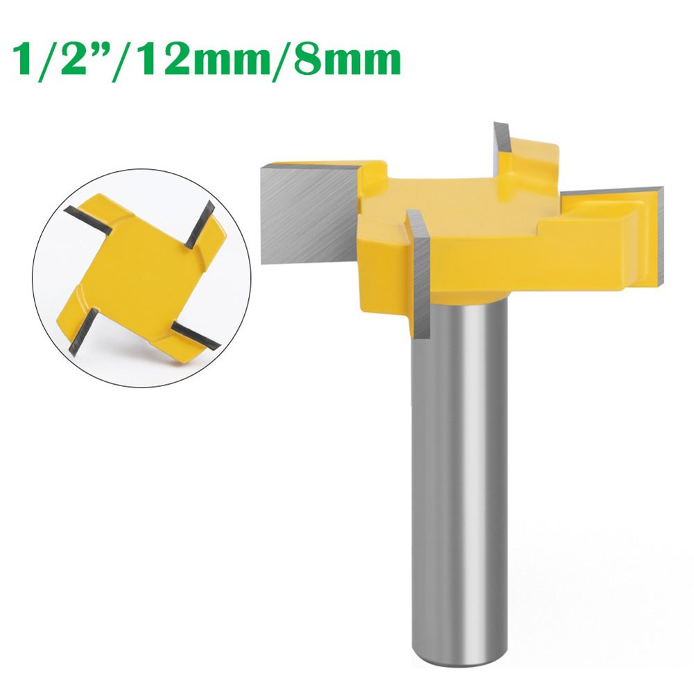 Hometool 4 cạnh T loại khía cắt Công cụ gia công gỗ Mũi soi chế biến gỗ cắt tỉa bit