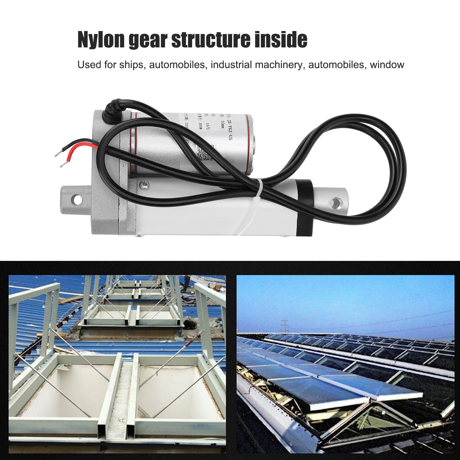 Garosa Máy xúc điện động cơ YWBL-WH Thiết bị truyền động tuyến tính hạng nặng cấp công nghiệp 300N Tải hành trình 50mm cho máy móc công nghiệp và ô tô (24VDC) Giá 717,000 Đồng*Miễn phí vận chuyển