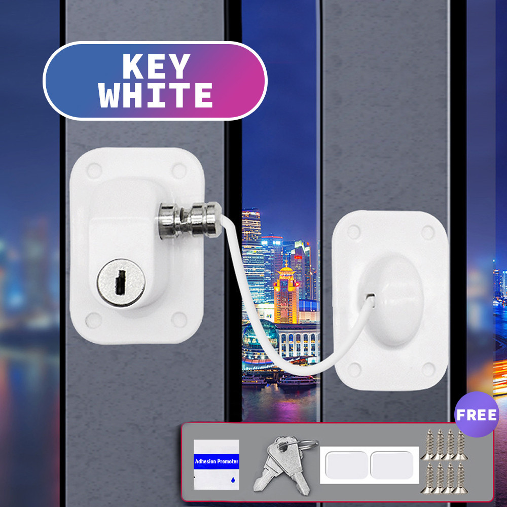 AKIRO HOME Children Safety Cabinet Lock Key Fridge Safety Lock Window Lock Security Baby Kids Protection Lock wt Password Kunci Keselamatan Almari 安全鎖扣