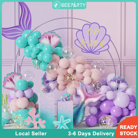 Mermaid Balloon Garland - 97pcs Under The Sea Decorations