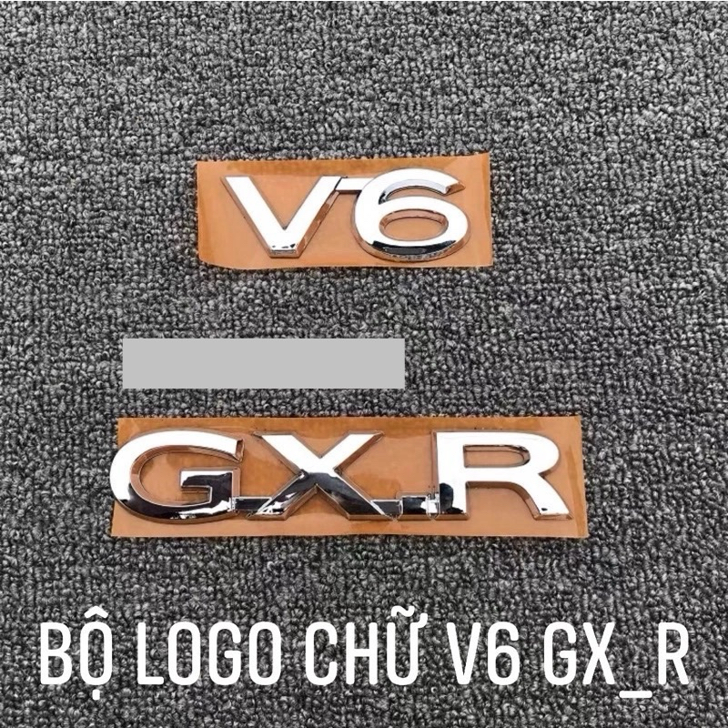 LOGO CHỮ NỔI V6 GX_R hàng cao cấp dán xe LAND CRUISER