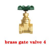 4inchs Water switch heavy duty brass gate valve for water flow control fuel water gas air switch