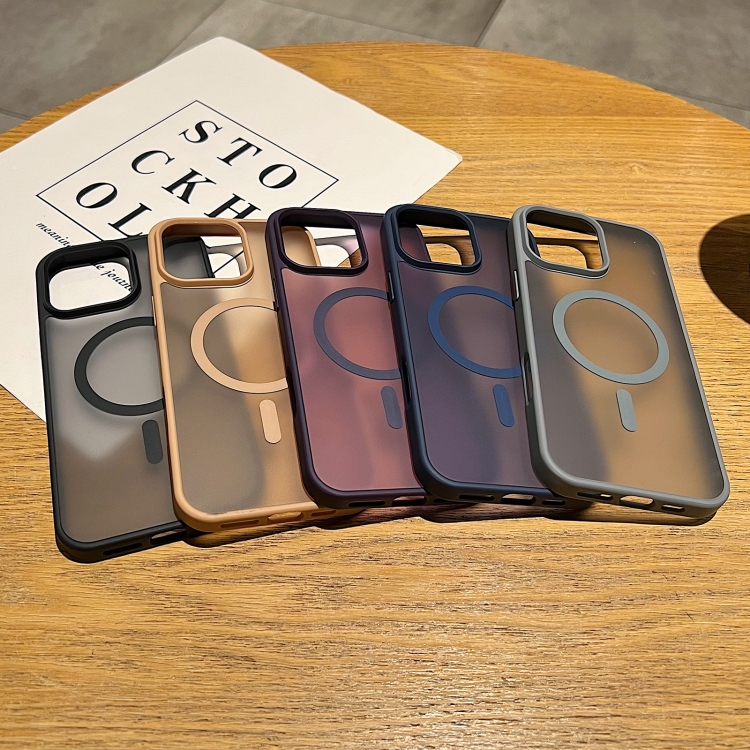【HZSUNSKY】 Frosted Skin Feel MagSafe Phone Case For iPhone 16 Pro Max/iPhone 16 Plus/iPhone 15 Pro Max/iPhone 15 Plus/iPhone 14 Plus/iPhone 14 Pro/iPhone 14 Pro Max/iPhone 13 Pro Max/iPhone 12 Pro/iPhone 12 Pro Max/iPhone 11 Pro Max