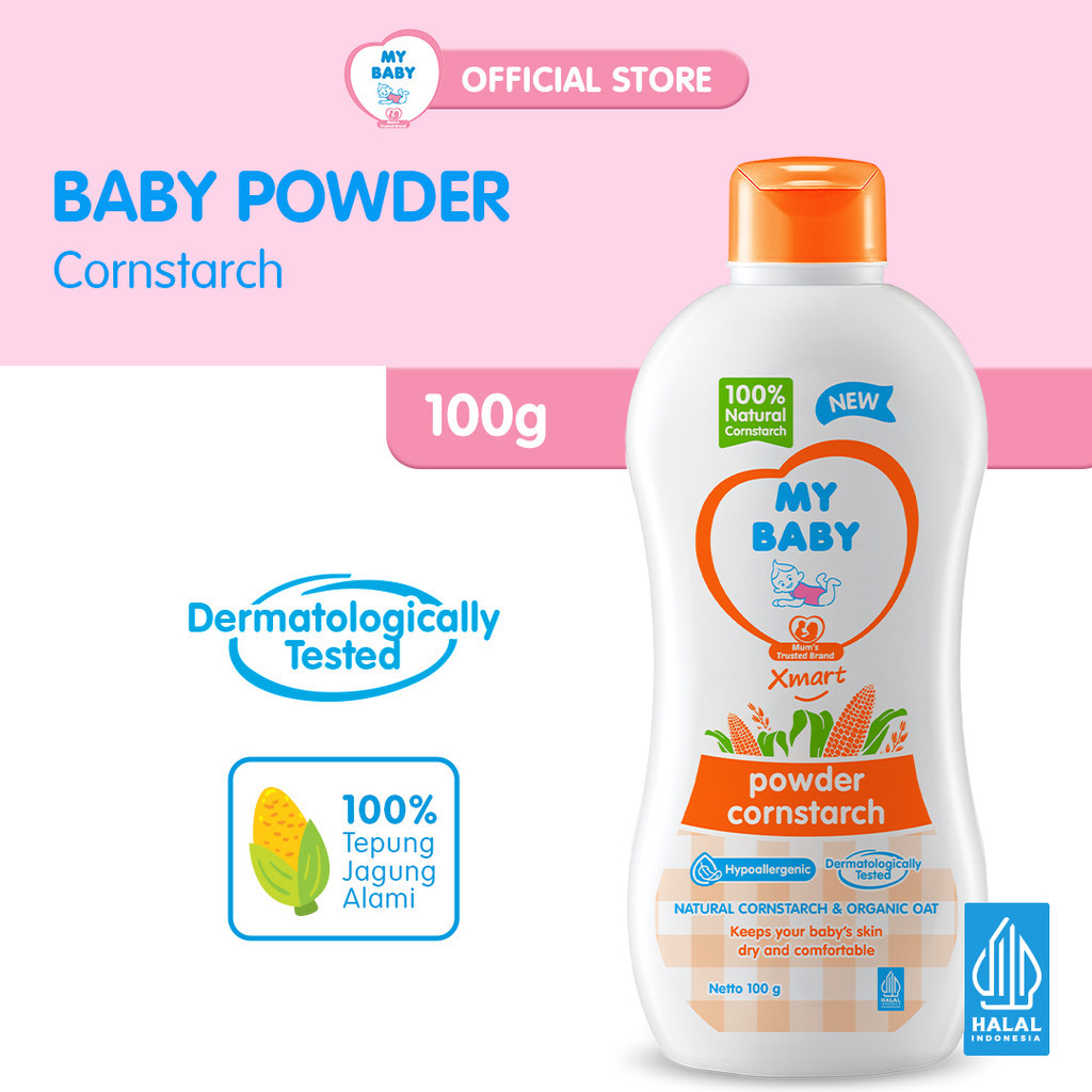 MY BABY Xmart Powder Organic Cornstarch 100 g - Exp: 11.2028