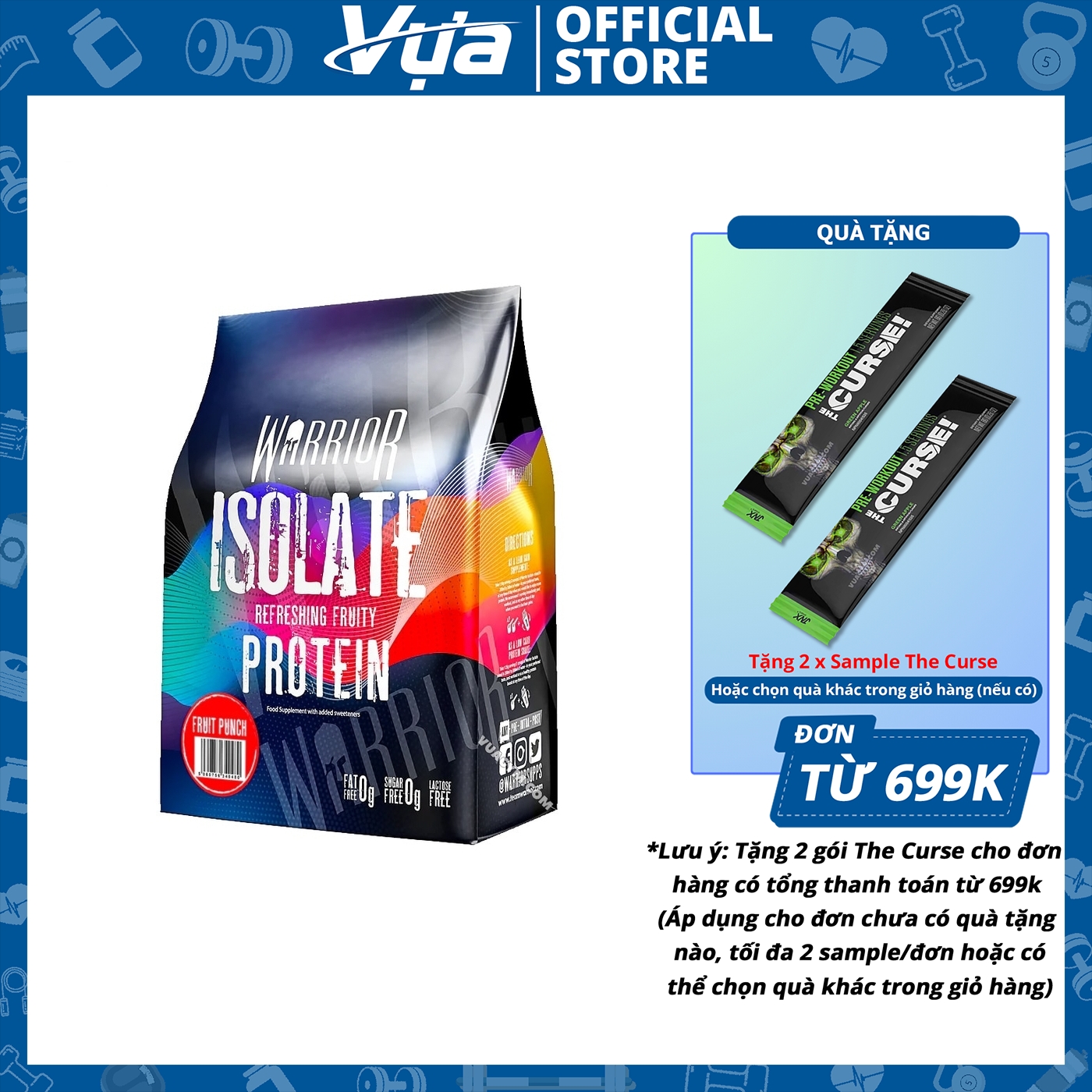Bột protein warrior - isolate - tăng cơ giảm mỡ hiệu quả, hỗ trợ phục hồi cơ bắp, chính hãng