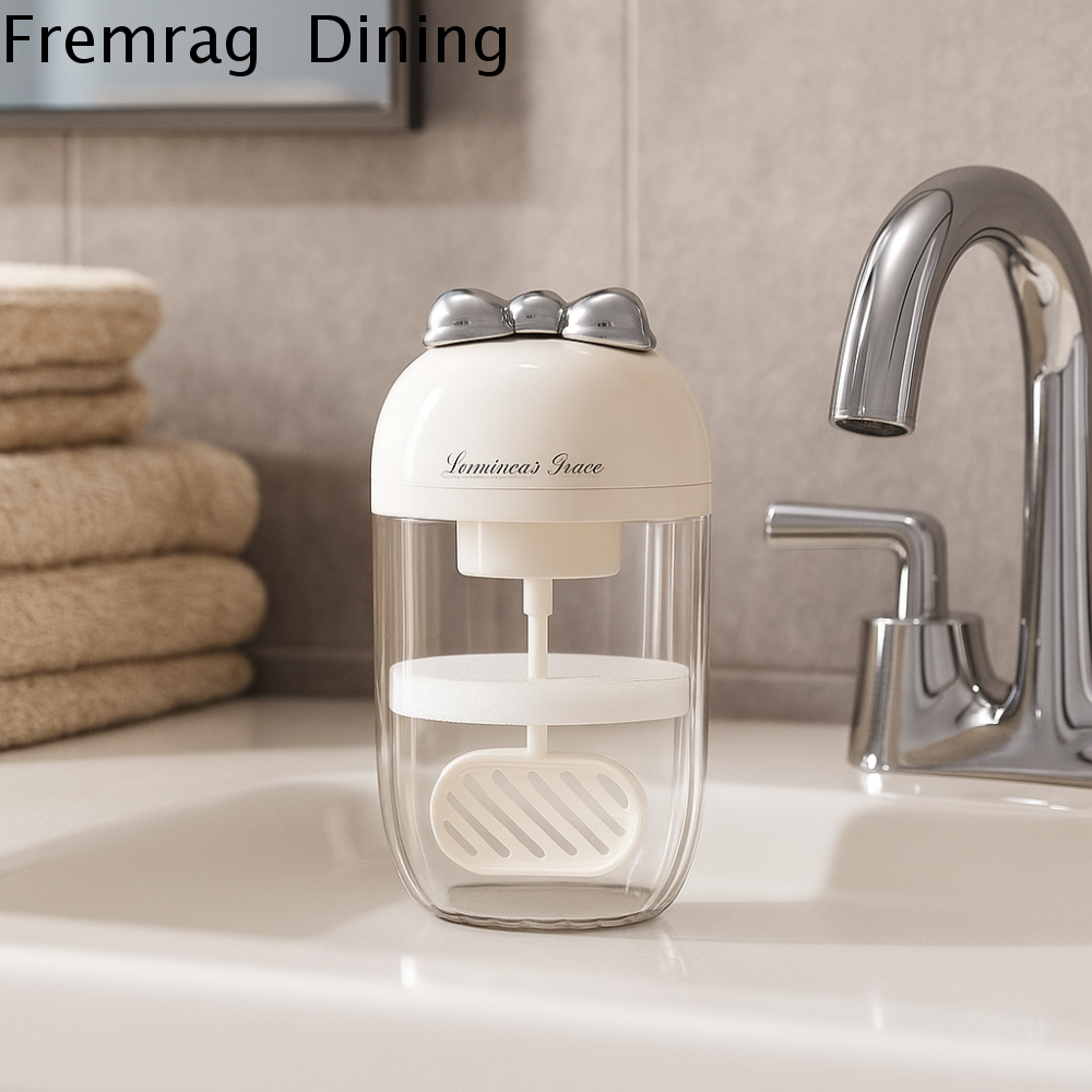 FREMRAG แบบพกพา เครื่องทำฟองนมสำหรับผิวหน้า ไฟฟ้า ซักได้ เครื่องทำฟองไฟฟ้า ฟองเร็ว ทนทาน ขวดโฟมล้างหน้าแบบพกพา ของใช้ในห้องน้ำ ราคา 259 บาท*ส่งฟรี
