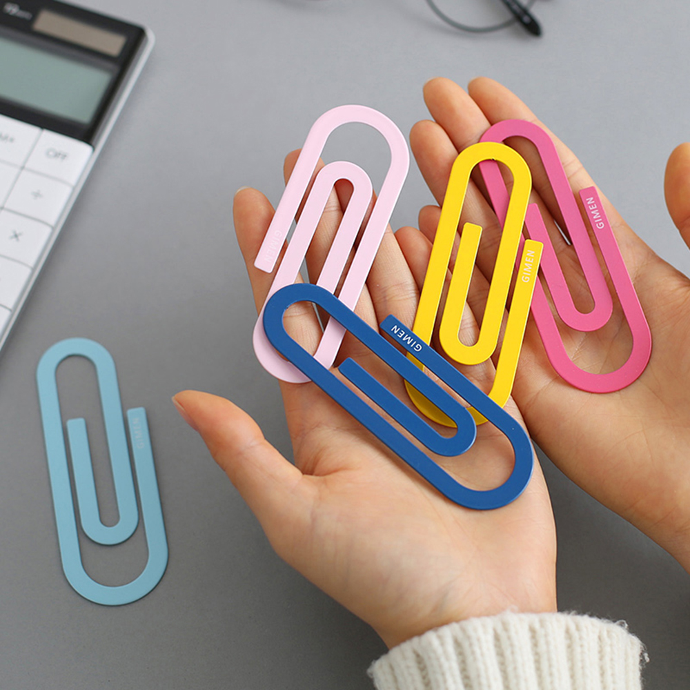 KEN] Value Small Pack of Multi Color Metal Binder Clip / Paper Clamps,  Single Size