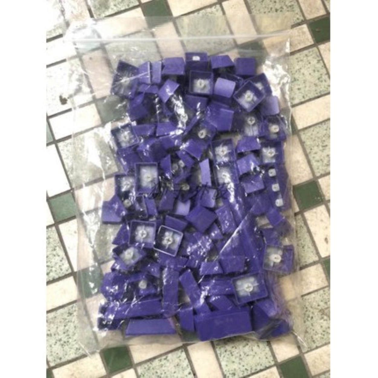 Tùy chỉnh Keycaps Keycaps  104 key Keycap Bàn Phím Cơ đôi Shot ABS Keycap DIY Keycaps tùy chỉnh màu tím đậm