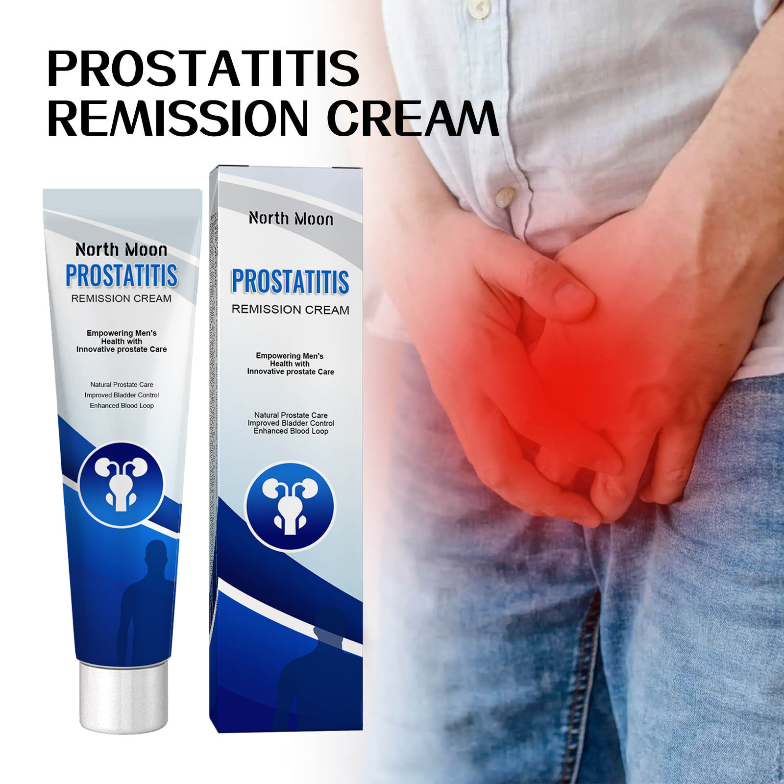 North Moon Men's Treatment Cream Men's Body Treatment Relieves Discomfort And Itching Daily Massage 