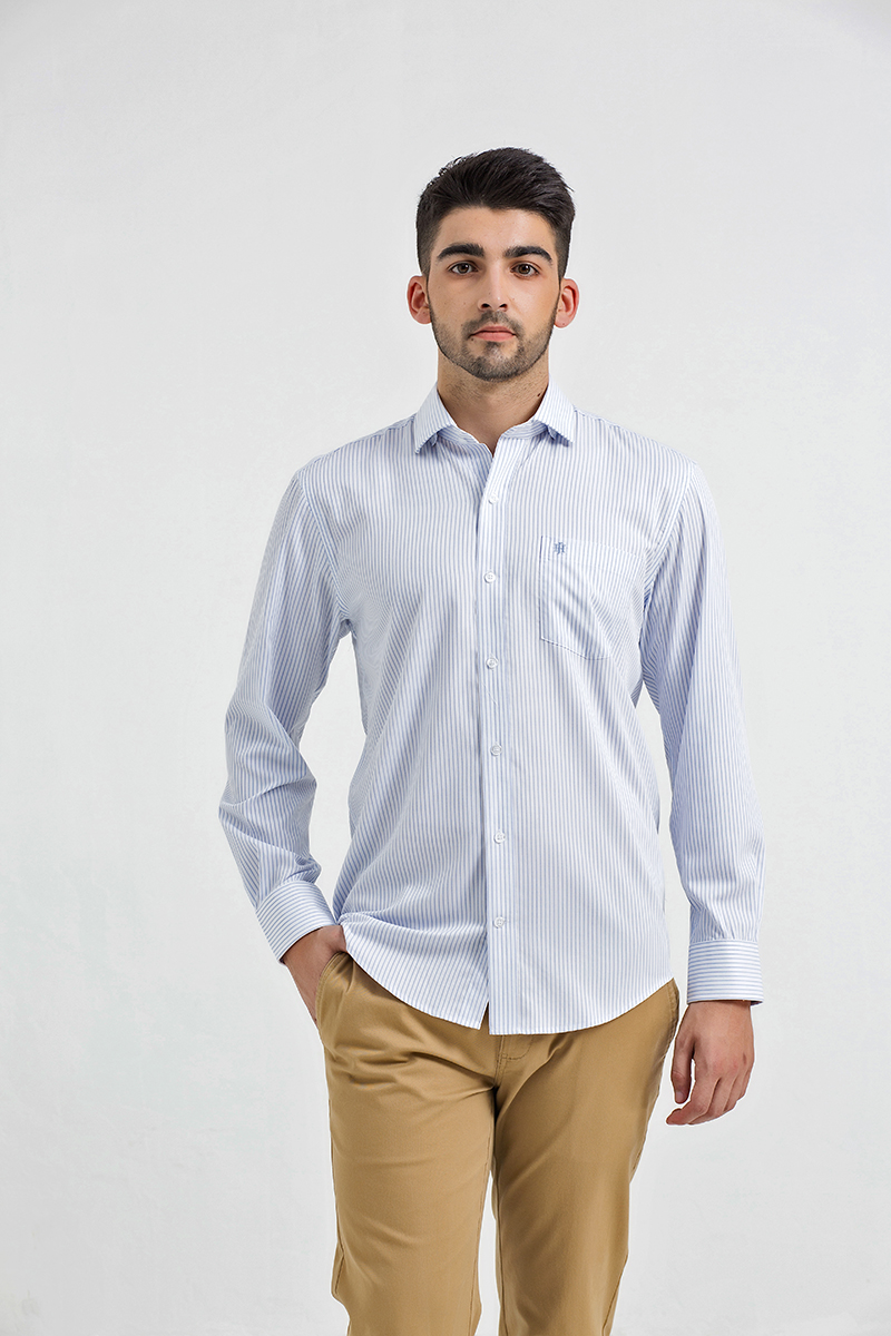 Áo sơ mi bamboo tay dài có túi , thời thượng, lịch lãm, chỉn chu John Henry - WS21SS03P-LDBB