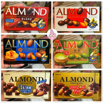 🔥 Socola ALMOND Meiji vị Matcha, Caramel Nội Địa Nhật