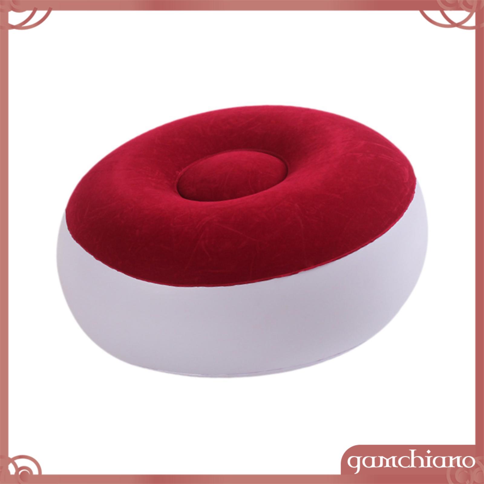 Gamchiano Inflatable đổ xô Phân footrest Đệm đa năng Inflatable Ottoman cho ban công ngoài trời ký túc xá phòng khách sân