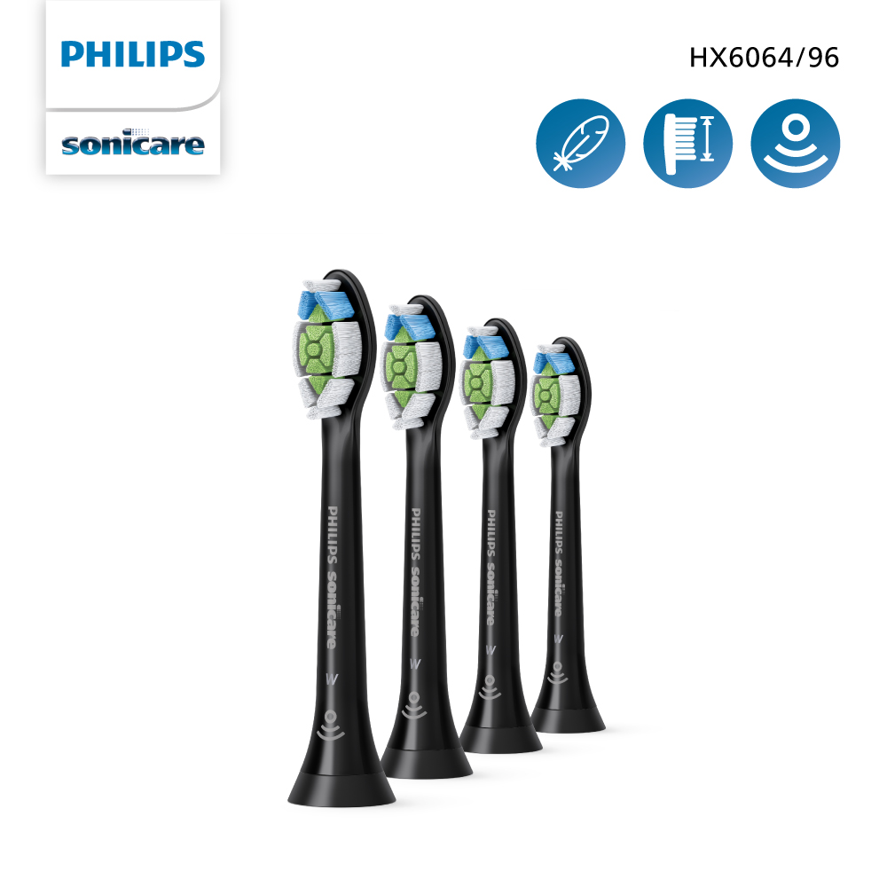 Philips หัวแปรงสีฟันไฟฟ้า ฟิลิปส์ โซนิคแคร์ รุ่น HX6064/96 (Black) ราคา 1,806 บาท*ส่งฟรี