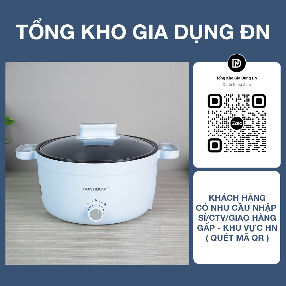 Nồi lẩu điện 3.5l sunhouse shd4528 - bảo hành 12 tháng