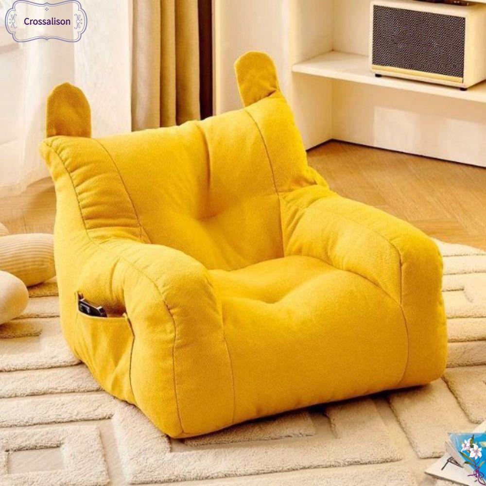 CROSSALISON Mềm mại Ghế Sofa Nhỏ với túi lưu trữ Tiện dụng Ghế Sofa Lười Phòng Khách Dễ thương cho trẻ em Thoải mái Ghế sofa cotton có thể giặt được Dành cho bé trai và bé gái
